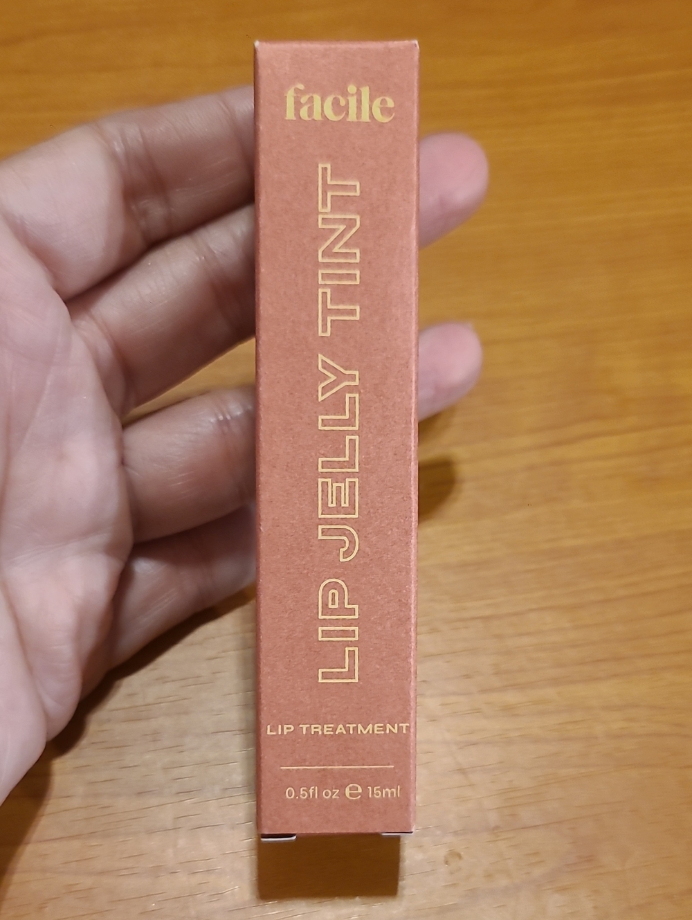 NWT Facile Lip Jelly Hydrating Glossy Peptide Treatment 15 ml 0.5 fl oz - Rose